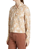 Jessie Floral Linen Shacket