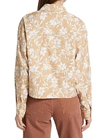 Jessie Floral Linen Shacket