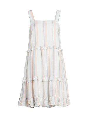 Sandy Linen Tiered Dress