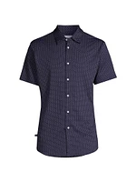 Halyard Polka-Dot Short-Sleeve Knit Shirt