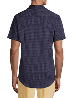 Halyard Polka-Dot Short-Sleeve Knit Shirt