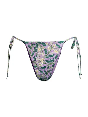 Ipanema Dos Gardenias Lila Side-Tie Bikini Bottom