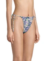 Ipanema Dos Gardenias Lila Side-Tie Bikini Bottom