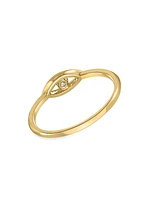 14K Yellow Gold & 0.08 TCW Diamond Ring