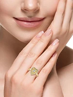 14K Yellow Gold & 0.21 TCW Diamond Heart Ring