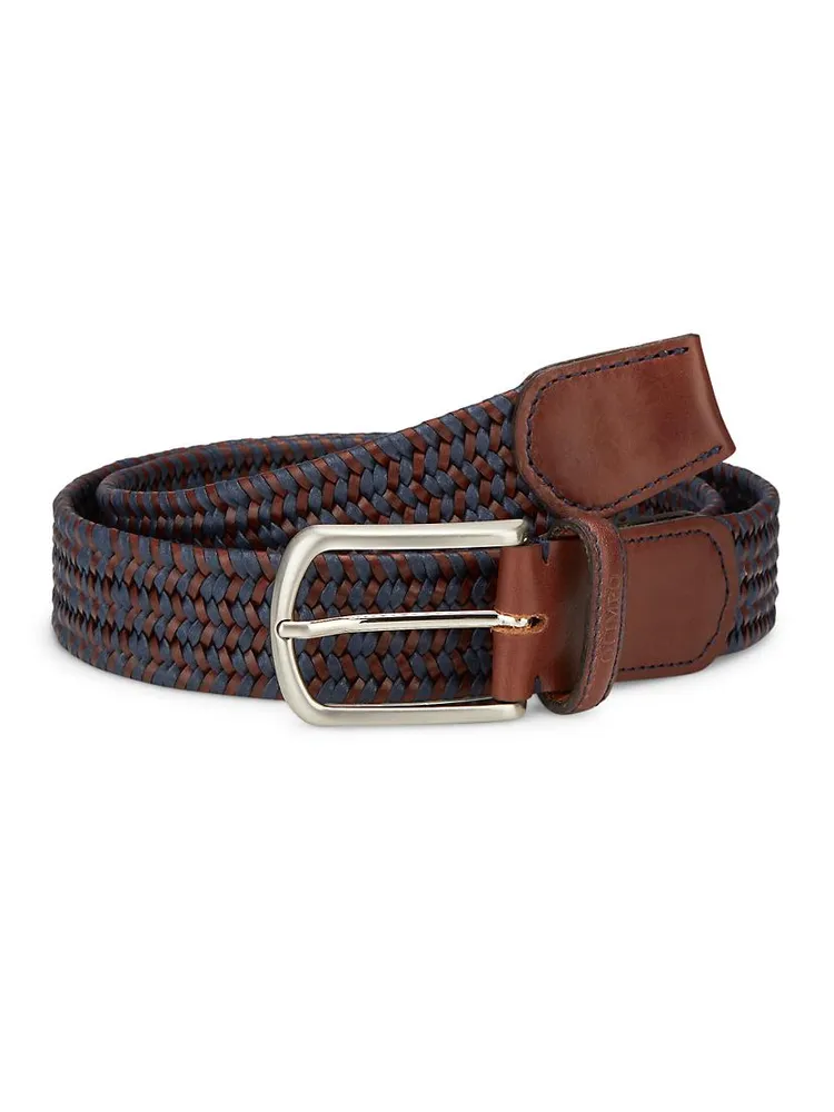 COLLECTION Leather Woven Belt