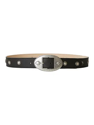 Zephyr Range Studded Leather Belt