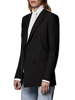 Core Double-Breasted Merino Wool Jacket