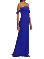 Andree Draped Strapless Gown