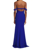 Andree Draped Strapless Gown