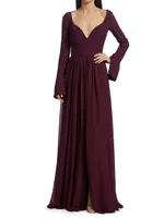 Leonie V-Neckline Gown