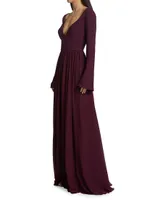 Leonie V-Neckline Gown