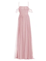 Miriam Pleated Tulle Gown