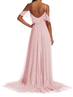 Miriam Pleated Tulle Gown