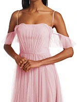 Miriam Pleated Tulle Gown