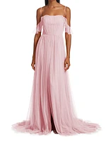 Miriam Pleated Tulle Gown