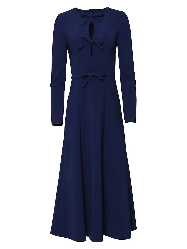 Icon Triple Bow Midi-Dress