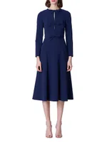 Icon Triple Bow Midi-Dress