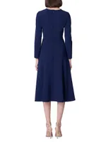 Icon Triple Bow Midi-Dress