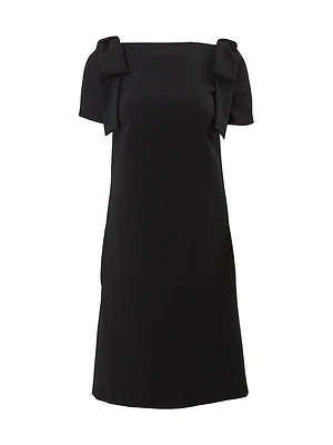 Icon Bow-Embellished Shift Dress