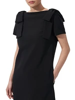 Icon Bow-Embellished Shift Dress