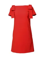 Icon Bow-Embellished Shift Dress