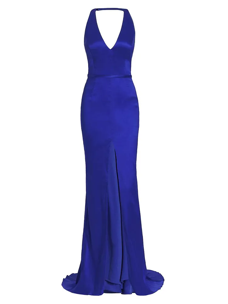 Constance High Front Slit Gown