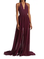 Briele Body-Con Layered Gown