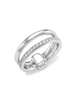 Iconica 18K White Gold & Diamond Ring