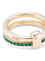 Iconica 18K Rose Gold & Emerald Ring