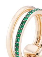 Iconica 18K Rose Gold & Emerald Ring