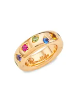 Iconica 18K Rose Gold & Multi-Gemstone Ring
