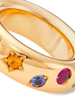 Iconica 18K Rose Gold & Multi-Gemstone Ring