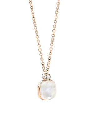 Nudo Two-Tone 18K Gold, White Topaz, Mother Of Pearl & Diamond Necklace