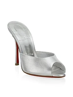 Me Dolly 100 Metallic Leather Mules