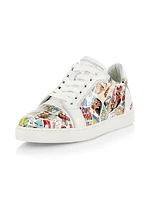 Fun Vieira Comic-Print Low-Top Sneakers