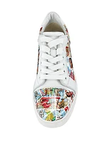 Fun Vieira Comic-Print Low-Top Sneakers