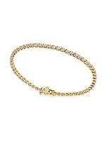 14K Yellow Gold & Lab-Grown Diamond Tennis Bracelet