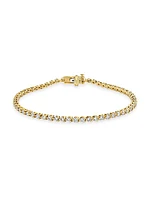 14K Yellow Gold & Lab-Grown Diamond Tennis Bracelet