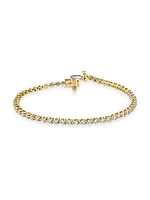 14K Yellow Gold & Lab-Grown Diamond Tennis Bracelet