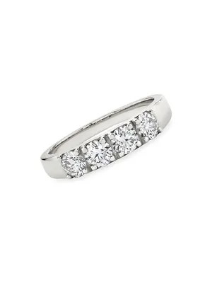 Tetrad 14K Gold & Round 1.00 TCW Lab-Grown Diamond Ring