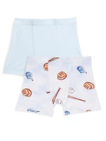 Little Boy's & Boys 2-Pack Baseball Graphic Boxers