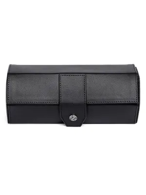 Vantage Leather Three-Watch Roll