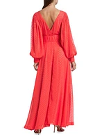 Lesli Jacquard Maxi Dress