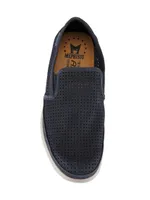 Tiago Perforated Leather Loafers