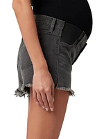 The Ozzie 4" Maternity Stretch Jean Shorts