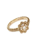 Lace Flower 18K Yellow Gold & Latitude Lab-Grown Diamond Small Ring