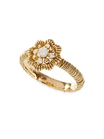 Lace Flower 18K Yellow Gold & Latitude Lab-Grown Diamond Small Ring