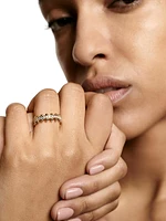 Beaded 18K Yellow Gold & Latitude Lab-Grown Diamond Ring