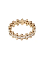 Beaded 18K Yellow Gold & Latitude Lab-Grown Diamond Ring